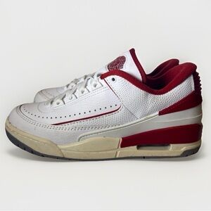 Nike Air Jordan 2/3 White Varsity Red FD0384-161 Gradeschool Size 5Y No Insoles
